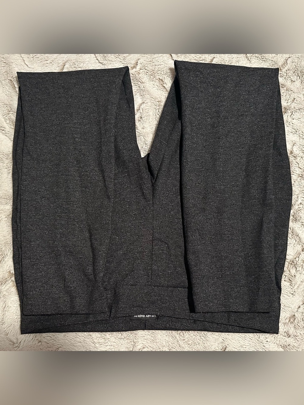 Hilary Radley Narrow Leg Stretch Slim Ponte Pants- Heather Charcoal - Picture 11 of 12